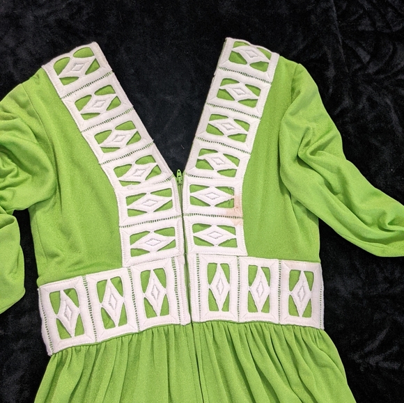 Vintage 1970s Eve le Coq California Hostess Dress - Picture 9 of 9